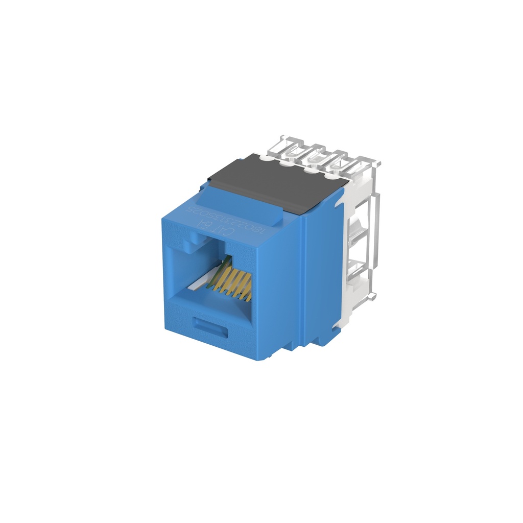 Jack RJ45 azul cat. 6A  Keystone