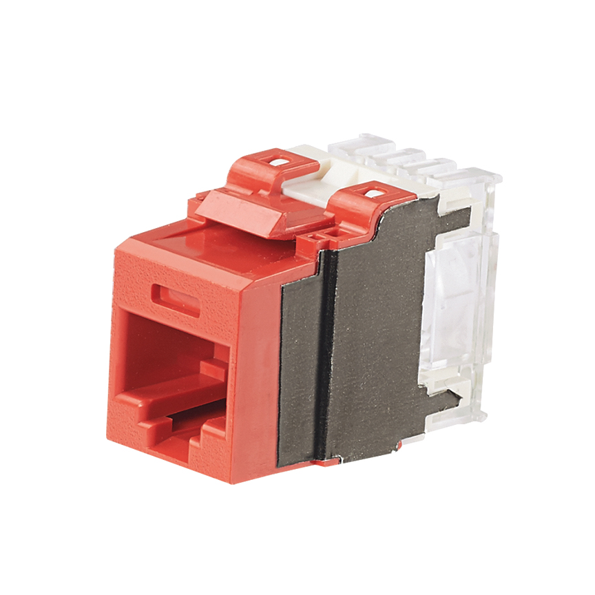 Jack RJ45 rojo cat. 6A  Keystone