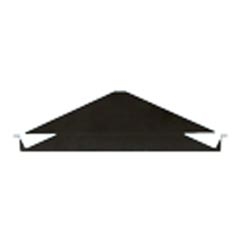 Cubierta de transición para paneles de conexión en ángulo. Negra