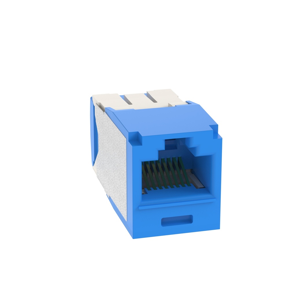 Paquetes de 24 jack RJ45 azul cat. 6A Mini-Com