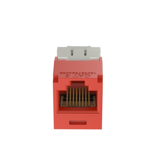 Jack RJ45 rojo cat. 6 Mini-Com