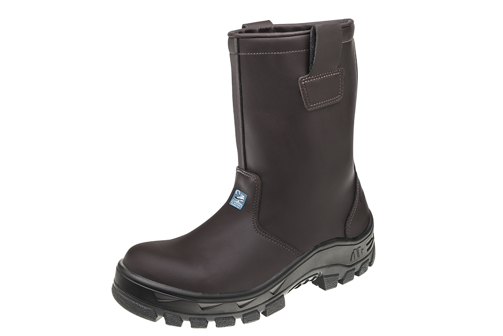 Bota de seguridad tipo soldador con puntera y plantilla antiperforante