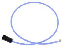 Conector UTP 6A Plenum Rj45 Cord 1M Azul