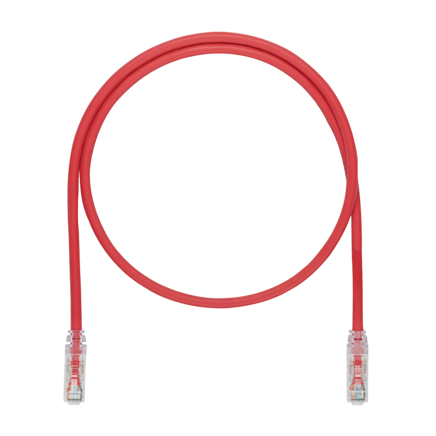 Patch cord rojo de 10 pies cat. 6A