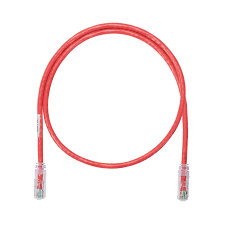 Patch cord rojo de 10 pies cat. 6
