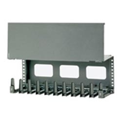 Organizador horizontal de 4RU solo front metalico
