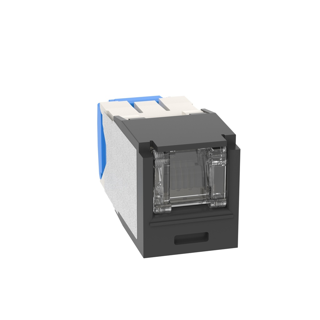 Jack RJ45 Negro  cat. 6A Mini-Com  Left/Right
