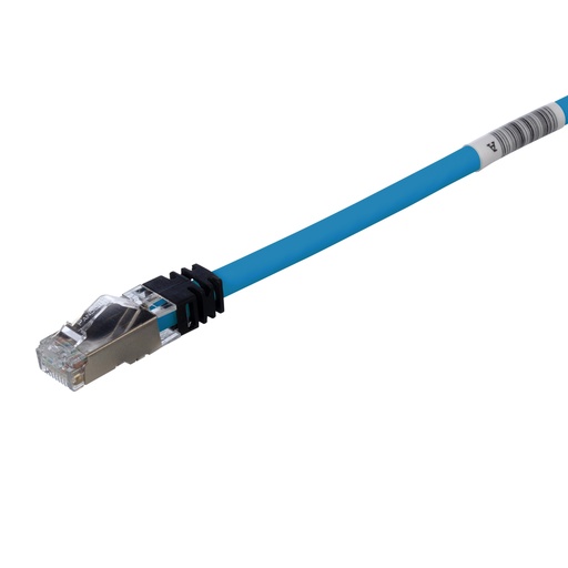 [STP28X1.5MBU] Patch Cord Blindado, categoría 6A, 28 AWG, 1,5m, azul