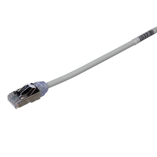 [STP28X1.5MIG] Patch Cord Blindado, categoría 6A, 28 AWG, 1,5m, Gris